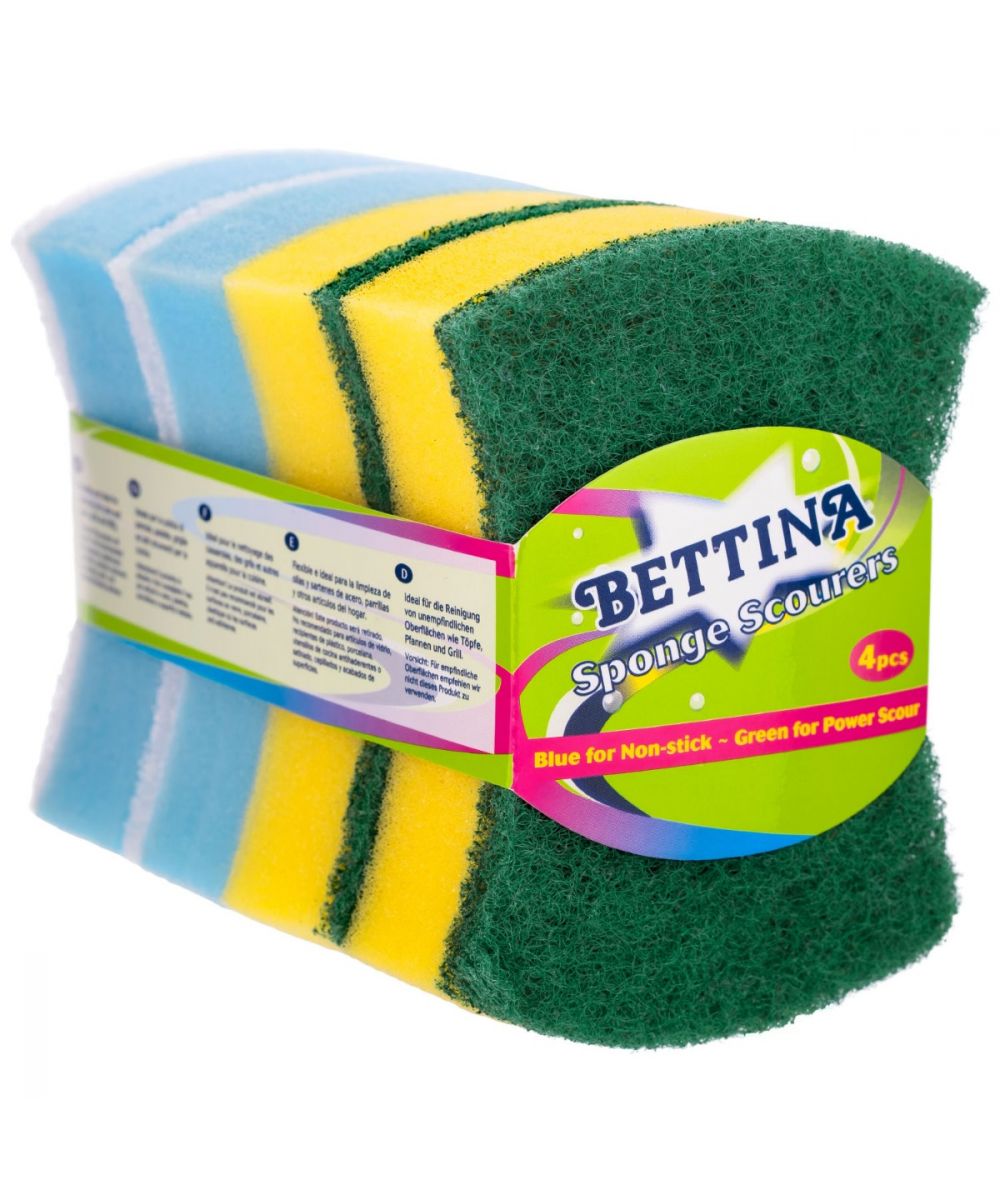 BETTINA BUTTERFLY SPONGE SCOURER PER PK