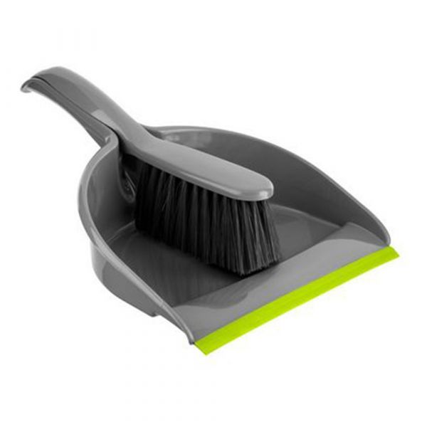 BETTINA DUSTPAN AND BRUSH SILVER PER PC