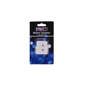 CARDED SHAVER ADAPTOR-WHITE