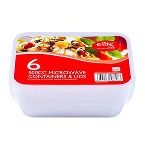 E-LITE MICRO CONT & COLOURED LIDS 500CC