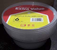 EV MICRO 8OZ ROUND POTS+LIDS