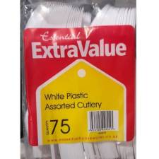 EV WHITE ASSORTED PLASTIC CUTLERY