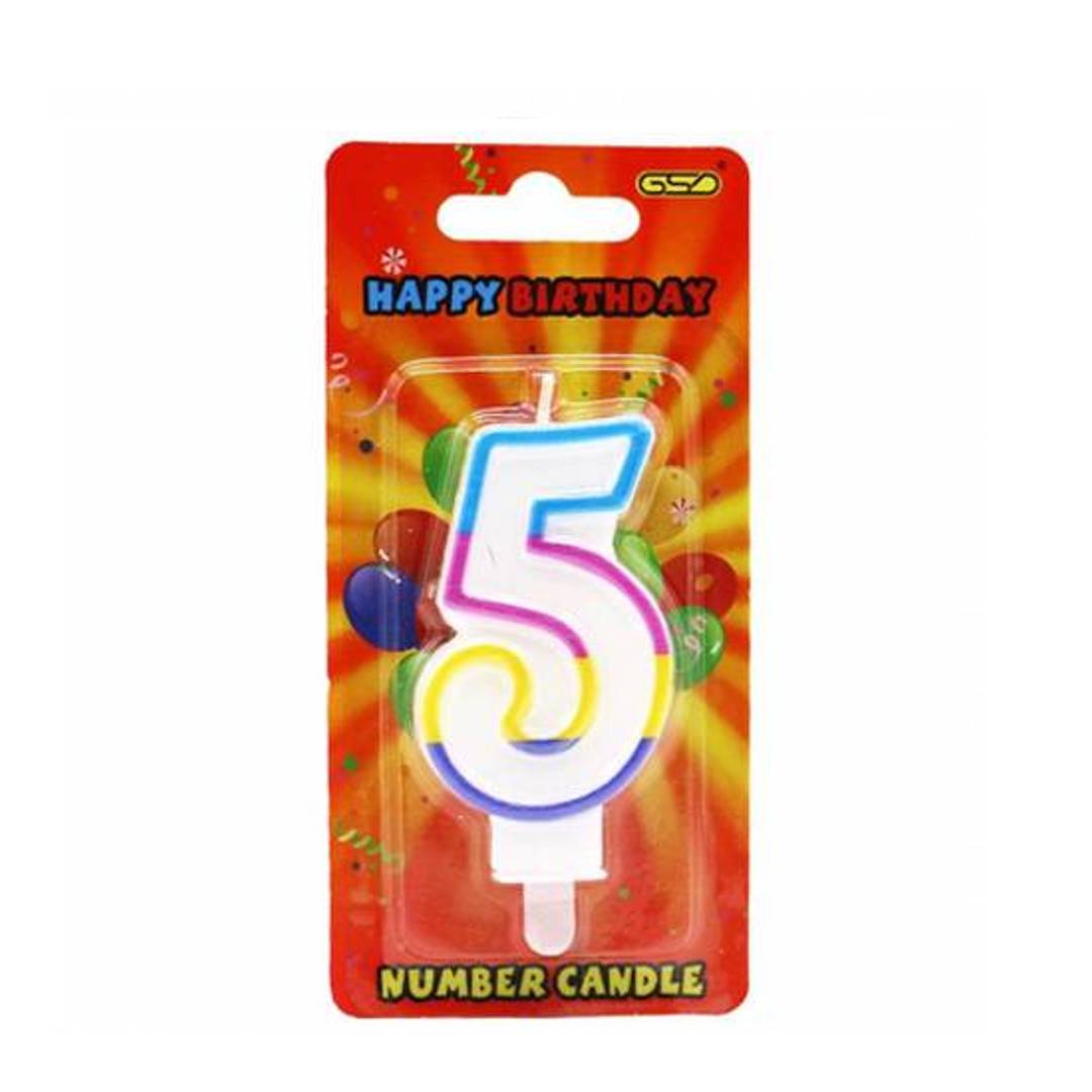 CANDLES NUMBER "5" GSD