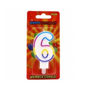 CANDLES NUMBER "6" GSD