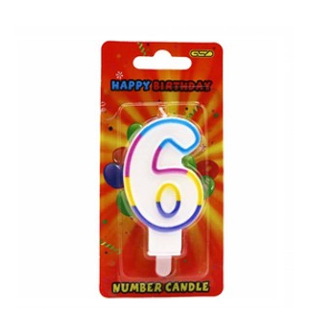 CANDLES NUMBER "6" GSD