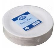 PAPER PLATES WHITE 23CM PER CASE
