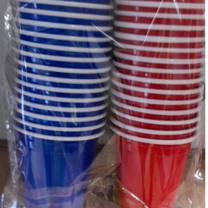 RED AND BLUE-PARTY 2OZ SHOT GLASSES