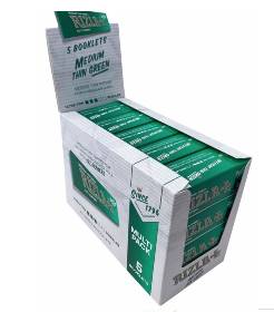 RIZLA GREEN REGULAR 5 PACK MULTIPACK
