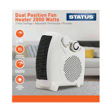 DUAL POSITION F/HEATER 2 HEAT SETTING:2KW