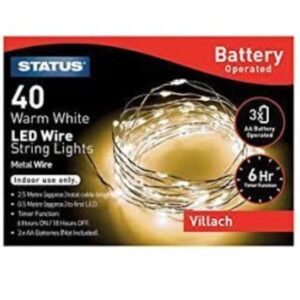 VILLACH 40 WIRE LED W/W IN BP TMR LIGHT