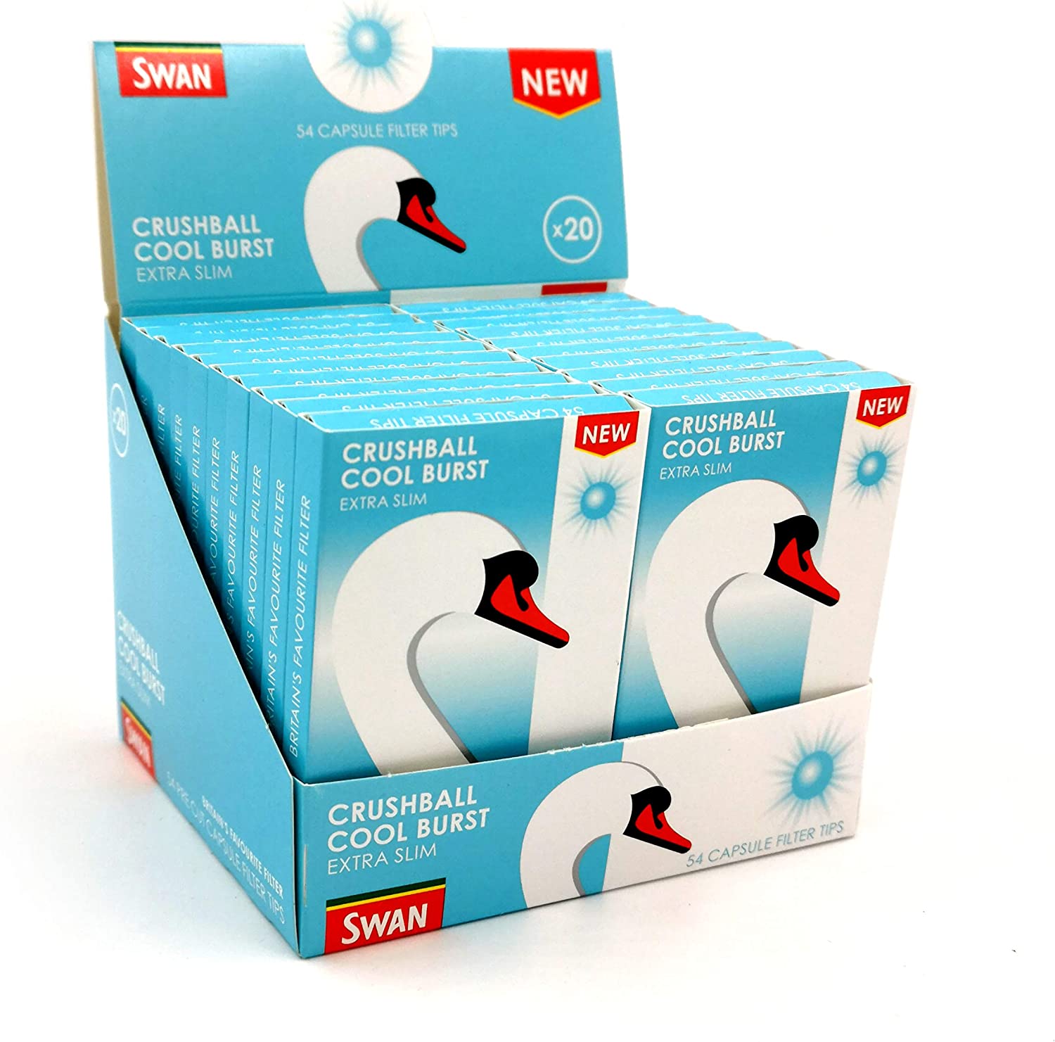 SWAN FILTER TIPS - CRUSH BALL COOLBURST 54S