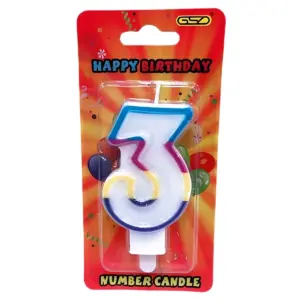 CANDLES NUMBER "3" GSD