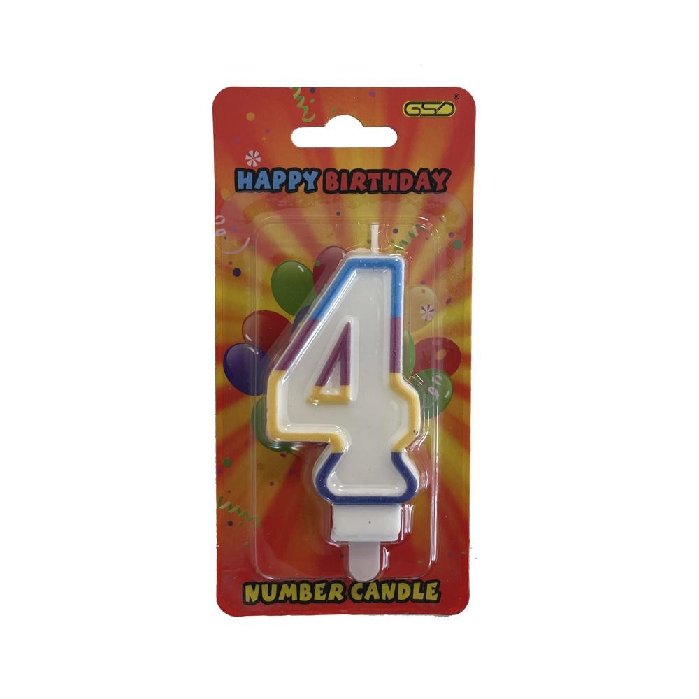 CANDLES NUMBER "4" GSD