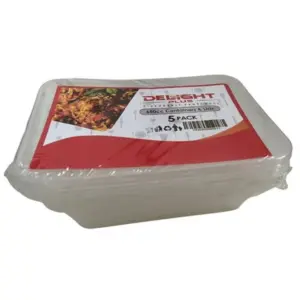 DELIGHT PLASTIC CONT+ LIDS 650CC