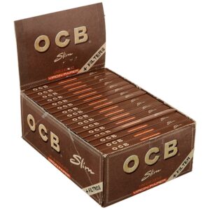 OCB CONNOISSEUR BROWN UNBLEACHED K/S PAPER TIPS