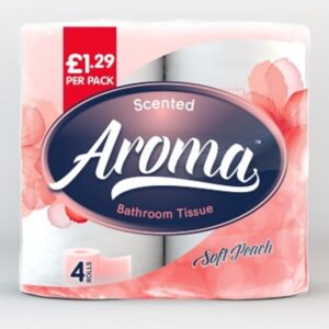 AROMA 4 PACK-PEACH PM £1.29