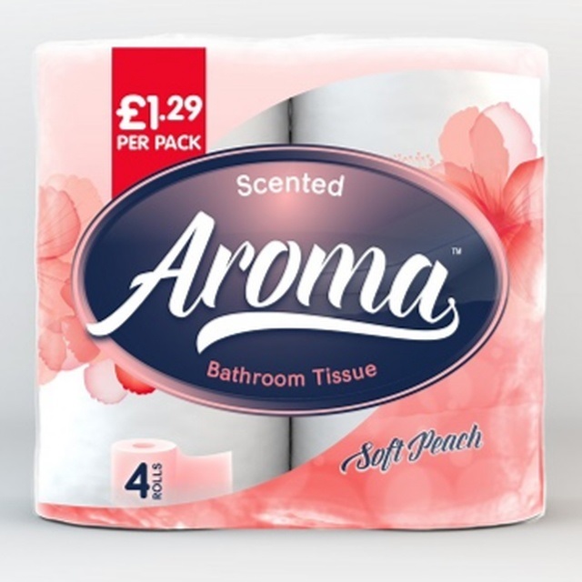 AROMA 4 PACK-PEACH PM £1.29