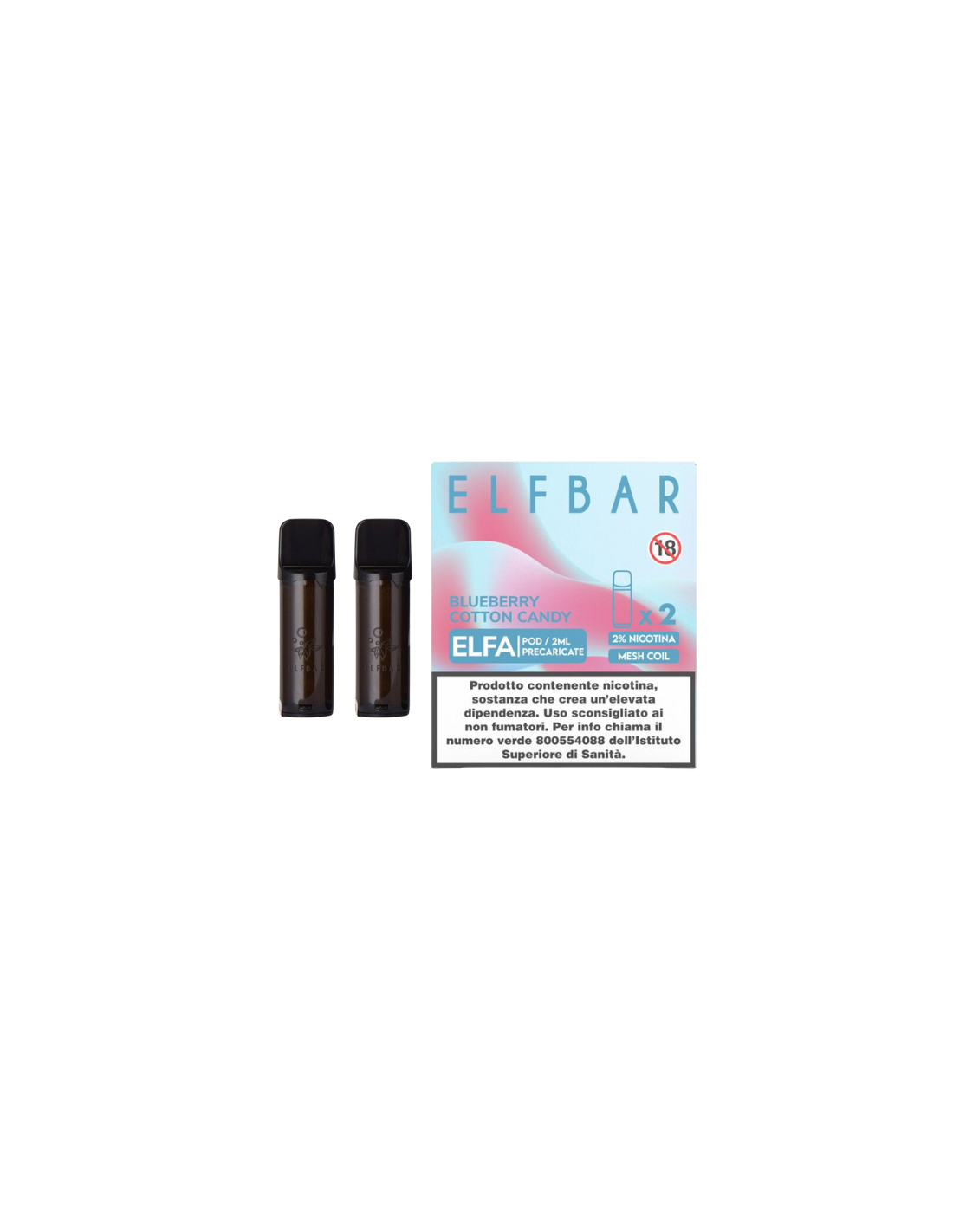 ELF BAR ELFA PREFILLED BLUEBERRY COTTON CANDY