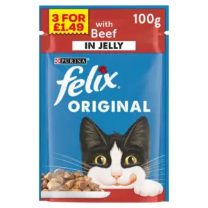 FELIX POUCH BEEF 3F£1.49
