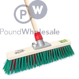 BETTINA WOODEN OUTDOOR BROOM 15"