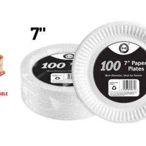 7" PAPER PLATES 30 PACK