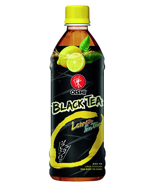 OISHI GREEN TEA BLACK TEA LEMON