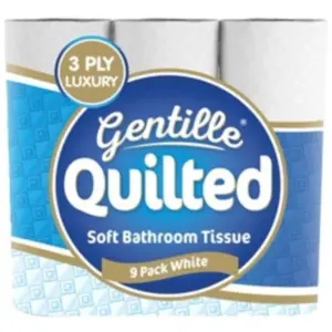 GENTILLE QUILTED 9 PACK - WHITE
