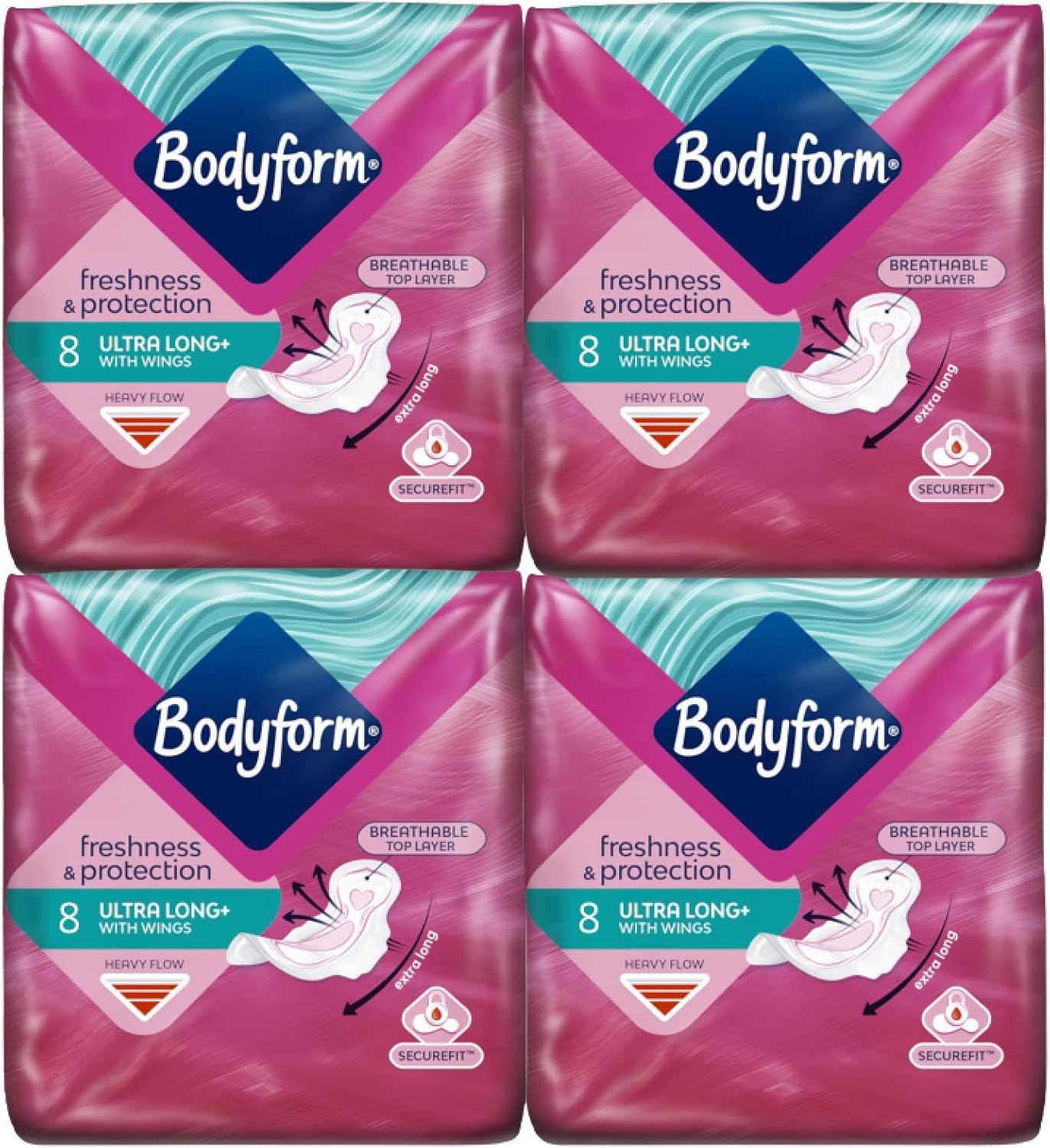 BODYFORM TOWELS 10 ULTRA LONG PMP 1.4