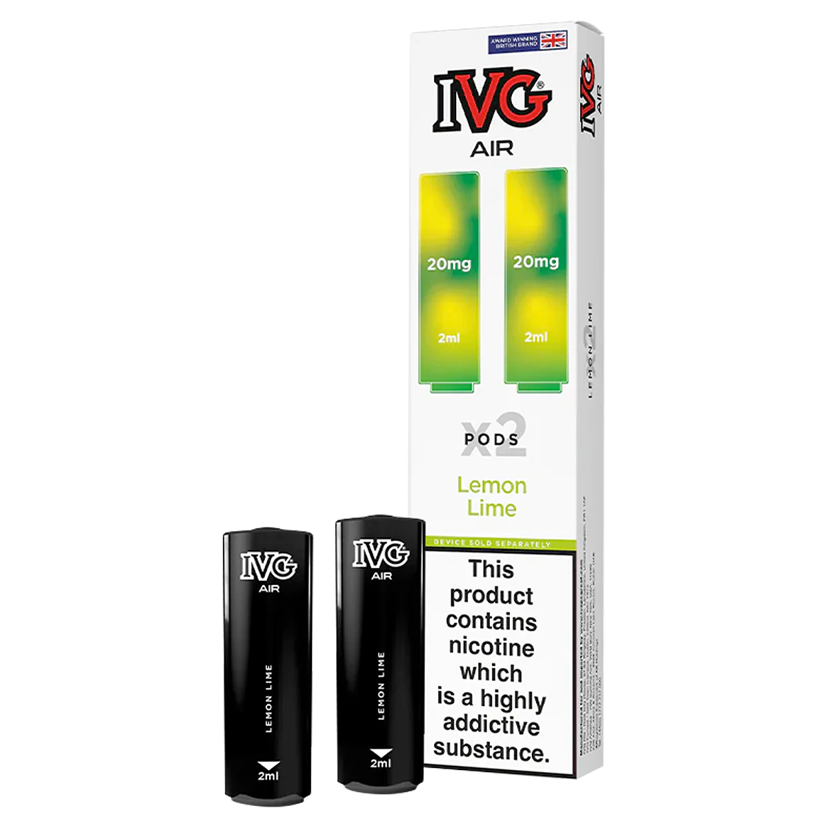 IVG AIR PODS PACKS LEMON LIME