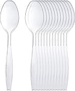 EV CLEAR PLASTIC SPOON REUSABLE