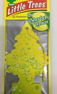 LITTLE TREES CAR AIR FRESHENER SHERBERT LEMON