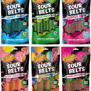 SOUR CANDY PARADISE SOUR BELTS WICKED WATERMELON
