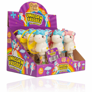 CANDY PARADISE UNICORN FRISBEE TOY WITH CANDY