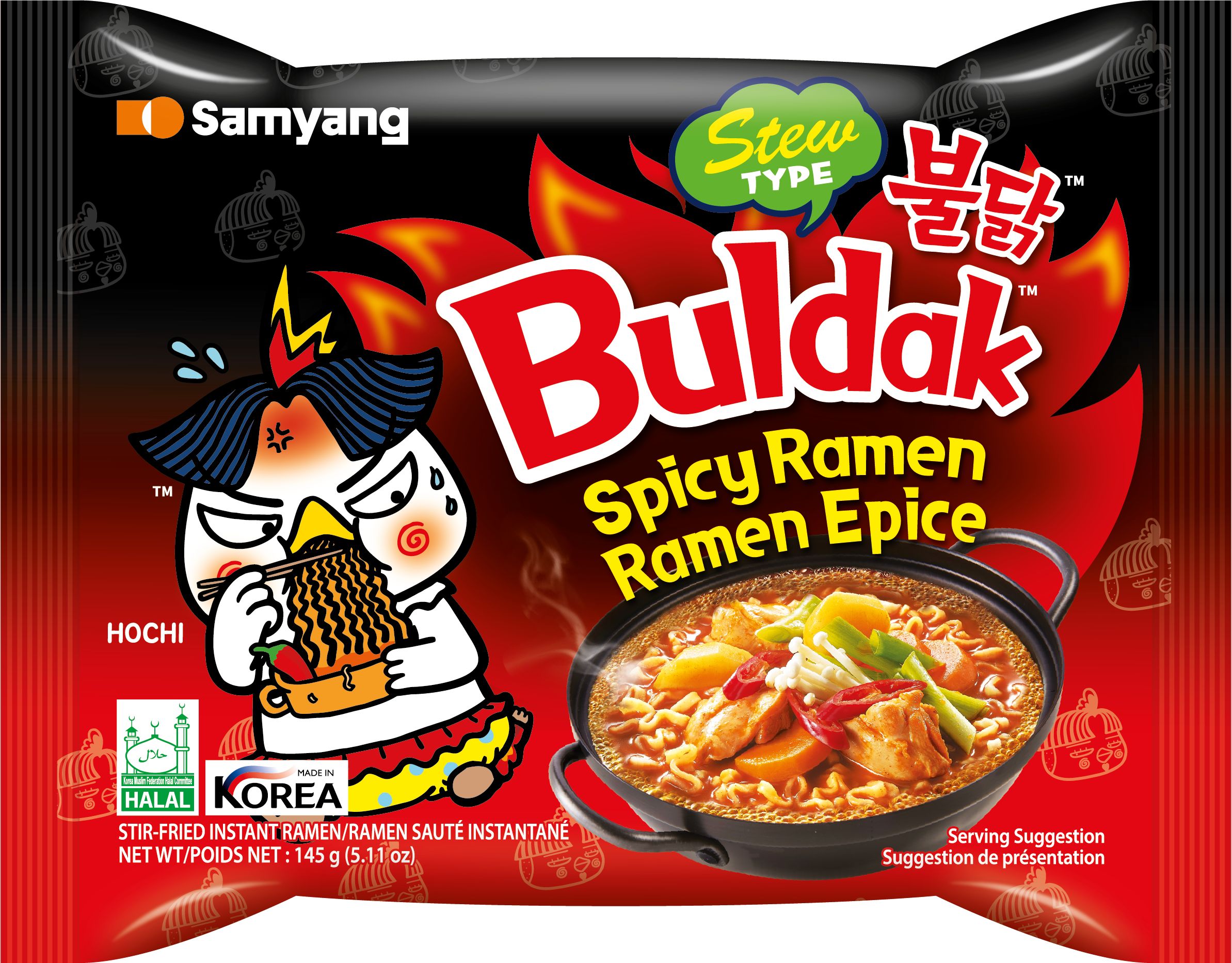 BULDAK HOT CHICKEN FLAVOUR RAMEN - STEW TYPE