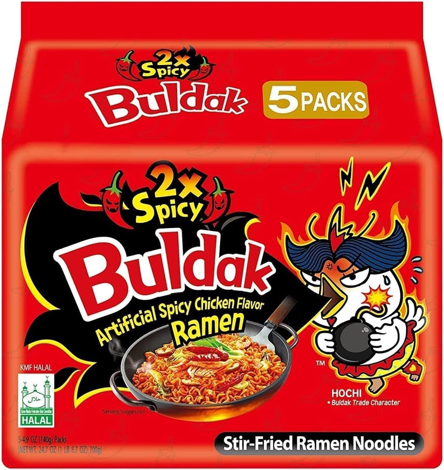 BULDAK HOT CHICKEN FLAVOUR RAMEN - 2XSPICY