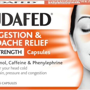 SUDAFED CONGESTION & HEADACHE RELIEF CAPSULES