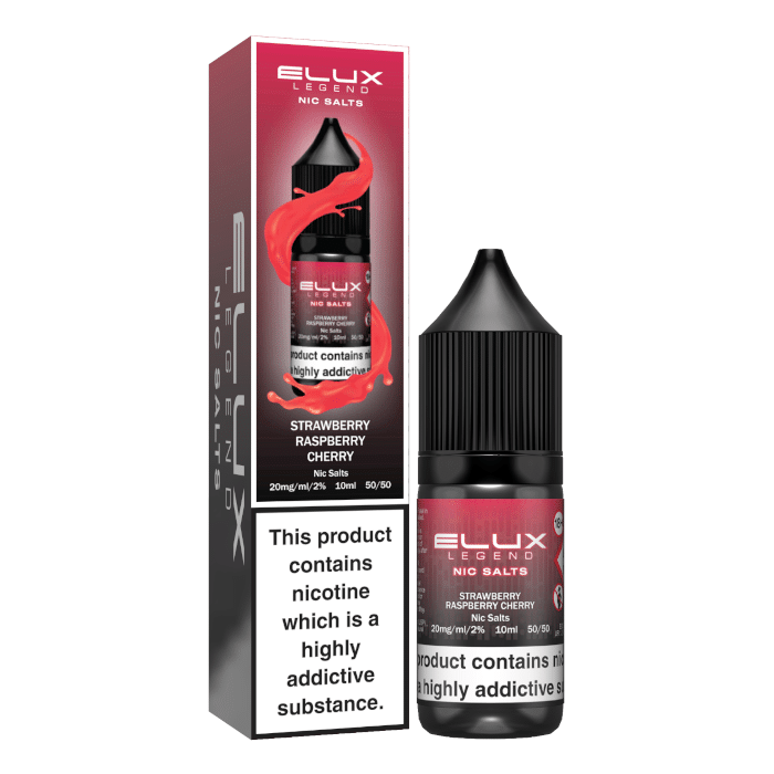 ELUX NIC SALTS 10MG STRAWBERRY RASPBERRY CHERRY