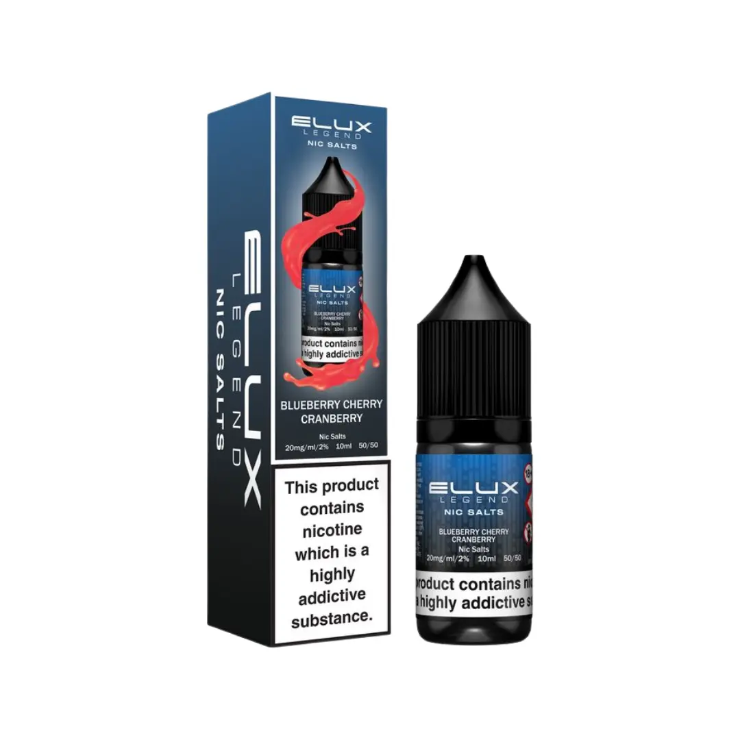 ELUX NIC SALTS 10MG BLUEBERRY CHERRY CRANBERRY