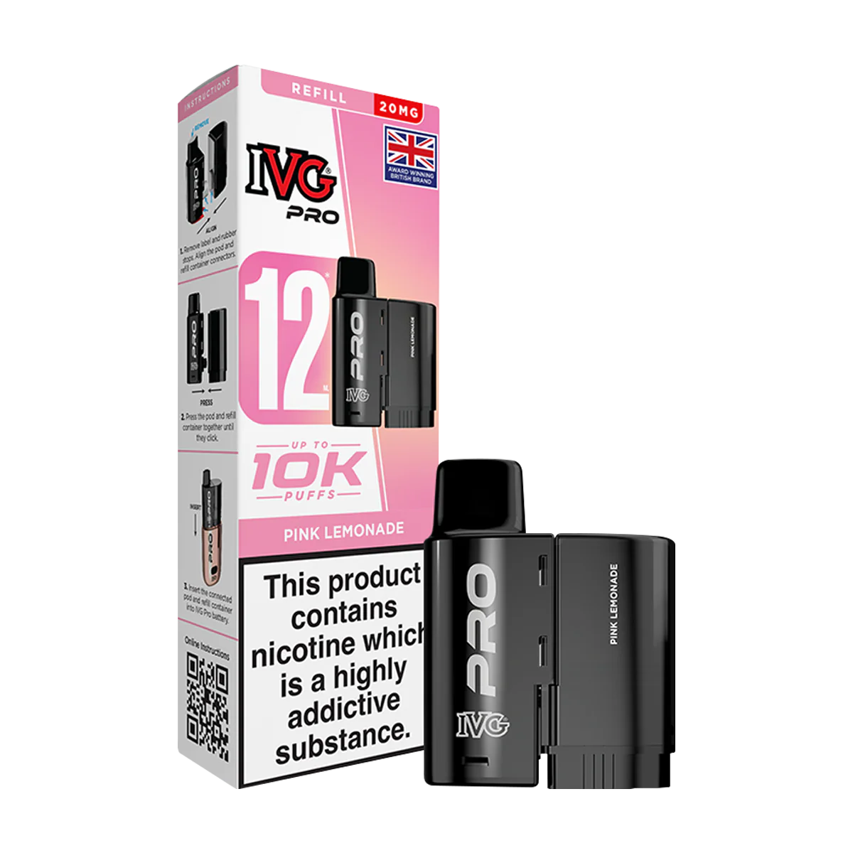 IVG PRO 20MG PINK LEMONADE 2ML+10ML