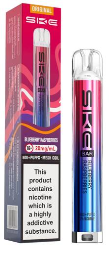 SKE CRYSTAL 600 POD KIT BLUEBERRY RASPBERRIES