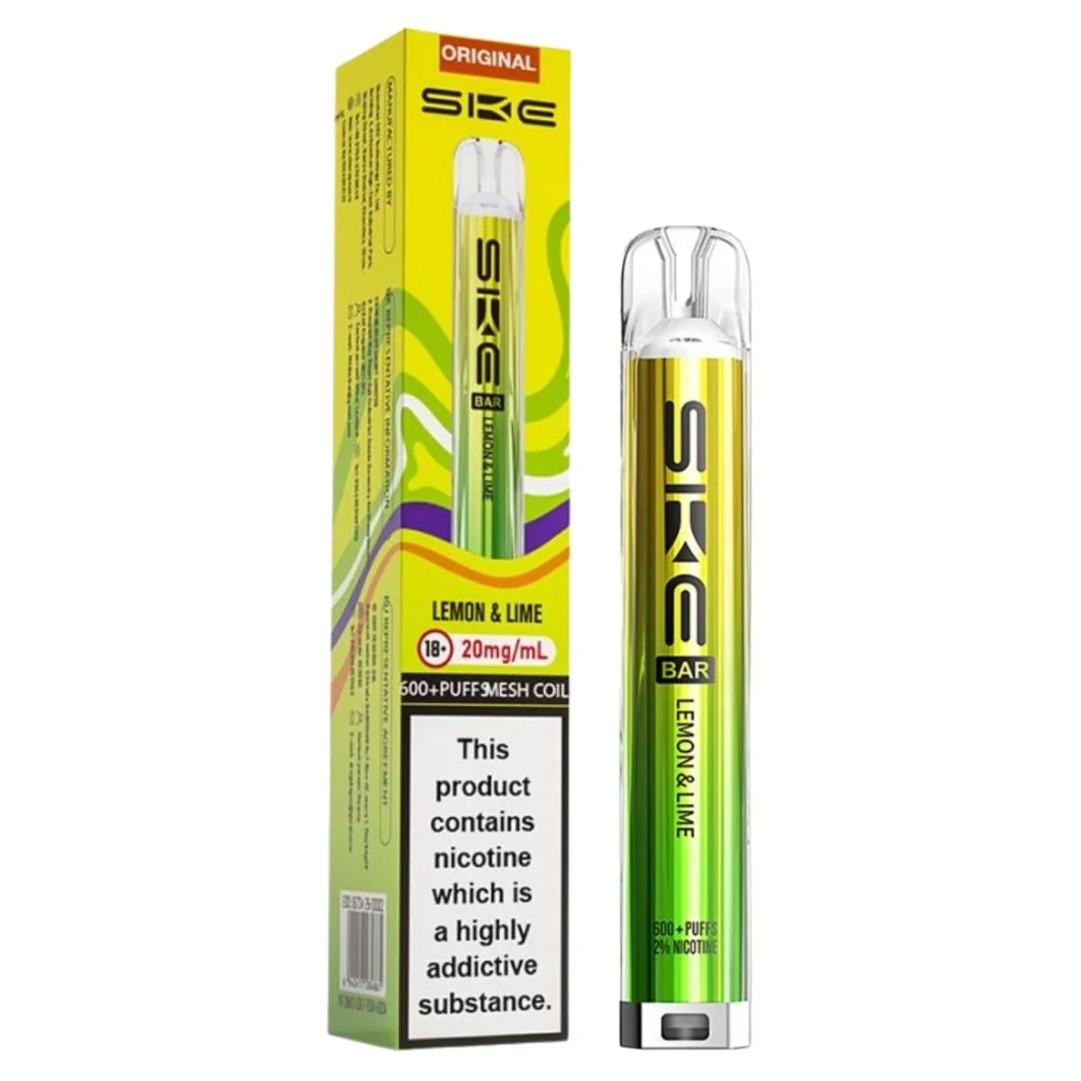SKE CRYSTAL 600 POD KIT LEMON & LIME