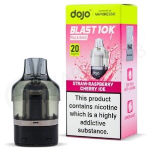 VAPORESSO DOJO 10K KIT STRAW/RASP/CHERRY ICE