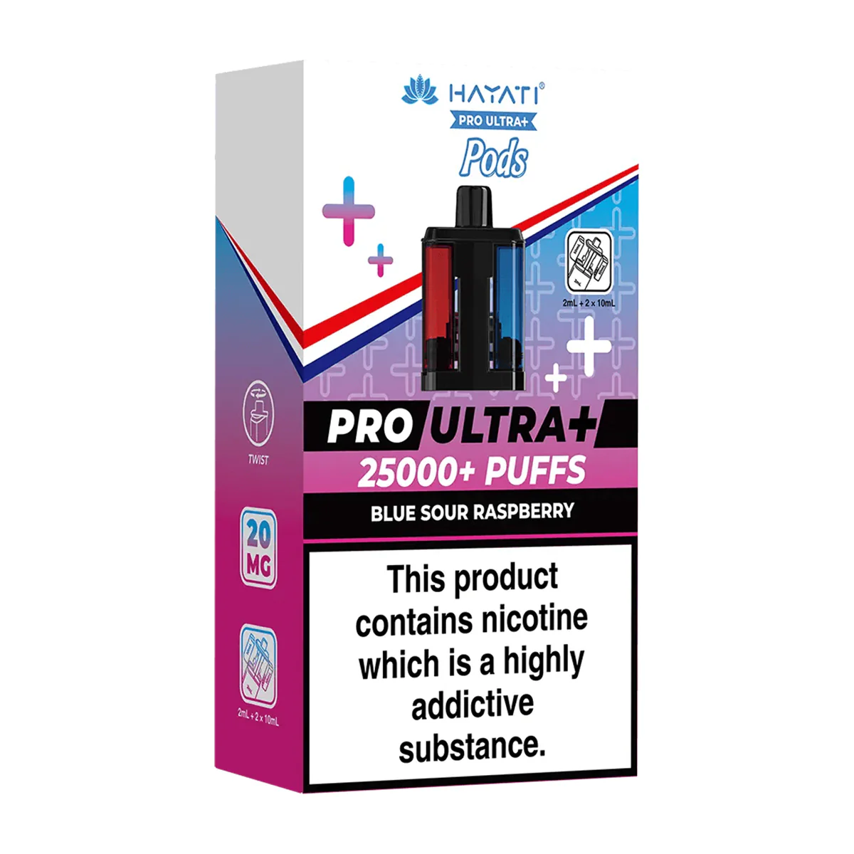 HAYATI PRO ULTRA PLUS 25K KIT BLUEBERRY SOUR RASPB