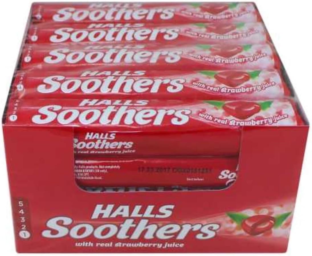 HALLS SOOTHERS STRAWBERRY