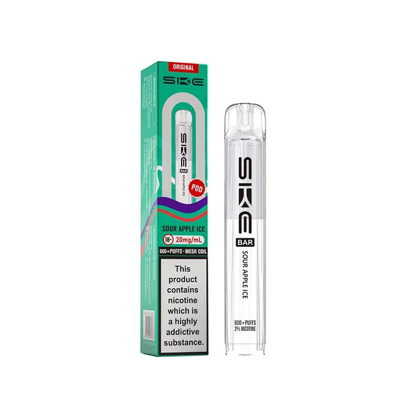 SKE CRYSTAL 600 POD KIT SOUR APPLE ICE