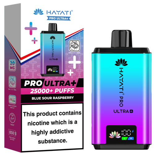 HAYATI PRO ULTRA PLUS 25K PODS BLUE SOUR RASPBERRY