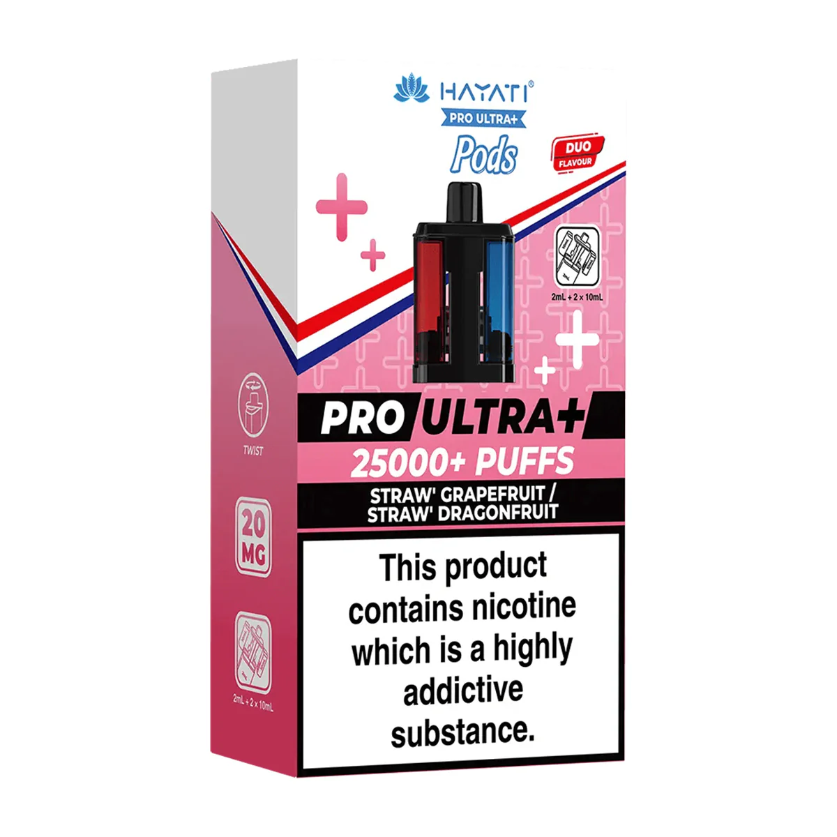 HAYATI PRO ULTRA PLUS 25K PODSTRAWBERRY GRAPE FRUIT / STRAWBERRY DRAGON FRUIT