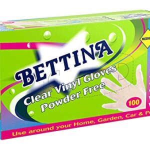 BETTINA VINYL DIS GLOVE BLU PF