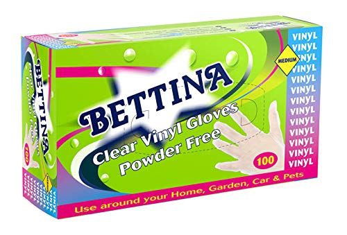 BETTINA VINYL DIS GLOVE BLU PF