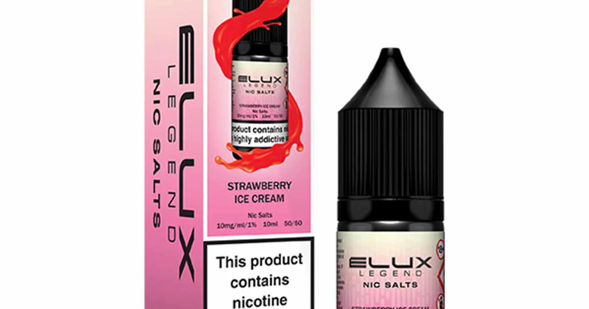 ELUX NIC SALTS 20MG STRAWBERRY ICE CREAM